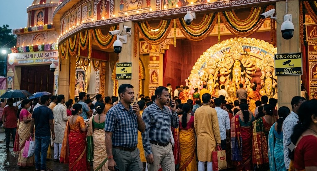 CCTV Cameras, Plainclothes Cops To Intensify Security At Bhubaneswar Puja Pandals